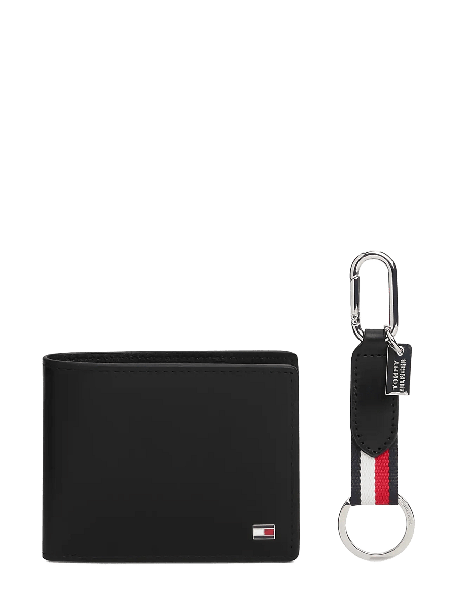 Tommy Hilfiger - MINI CC WALLET & KEY FOB - portemonnaies - black - 0