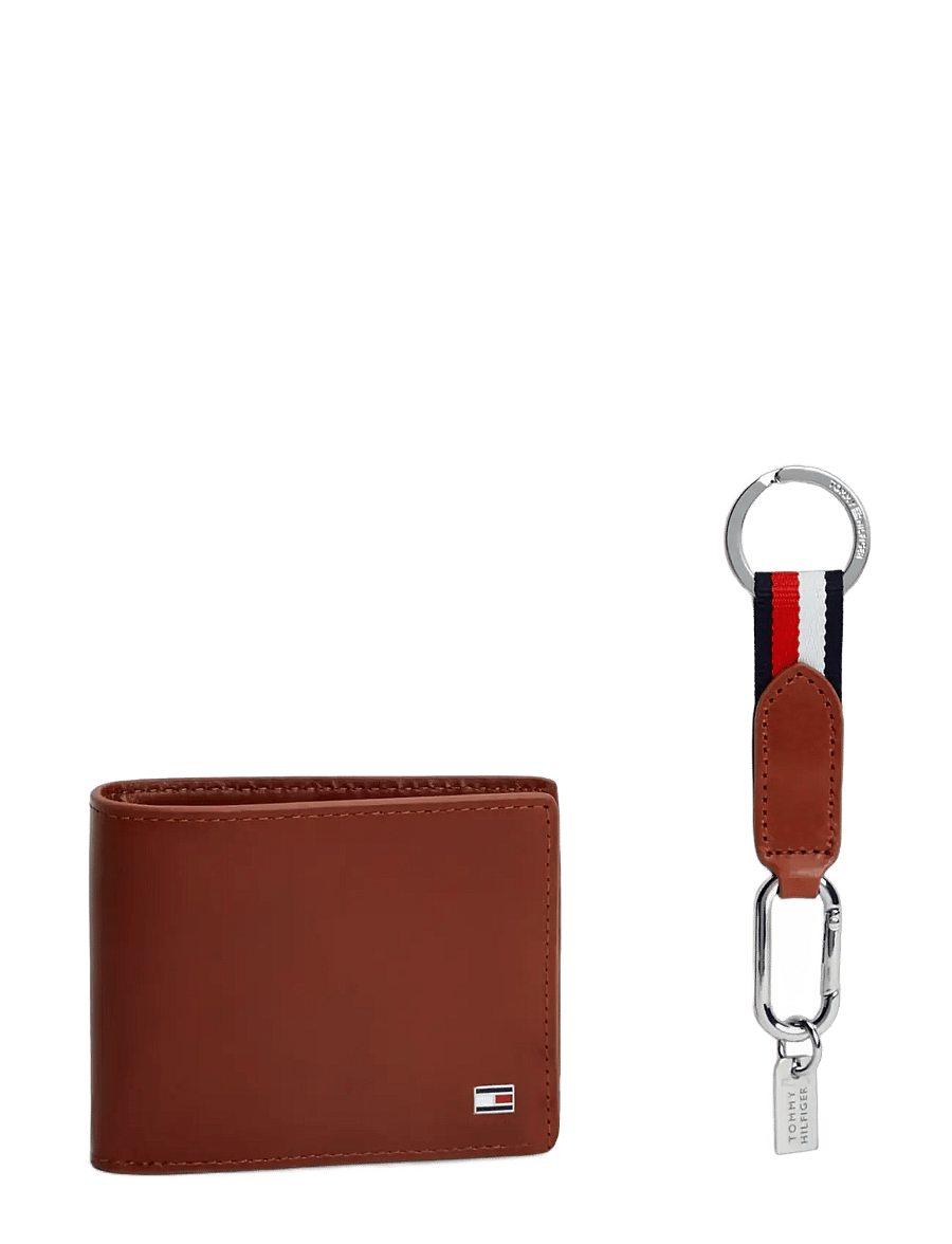 Tommy Hilfiger - MINI CC WALLET & KEY FOB - winter cognac - 0