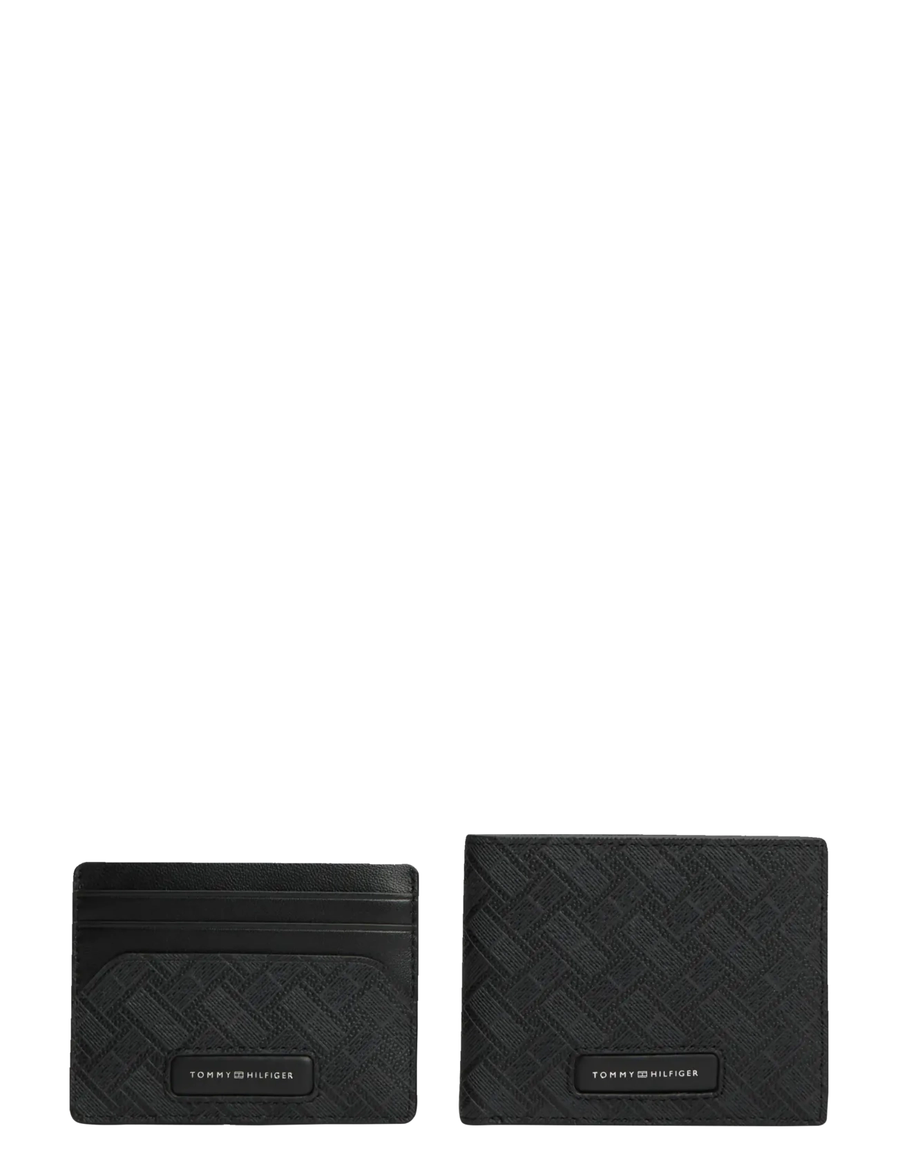 Tommy Hilfiger MONOGRAM CC HOLDER & CC WALLET - For ham - BLACK / black