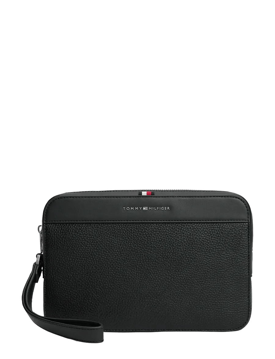 Tommy Hilfiger - TH CENTRAL POUCH - toilettenartikel - black - 0