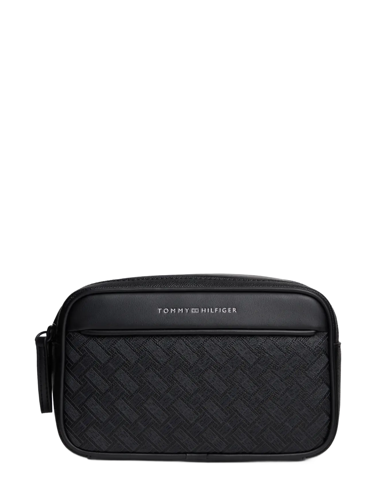 Tommy Hilfiger TH MODERN MONOGRAM WASHBAG - Preppy - BLACK / black