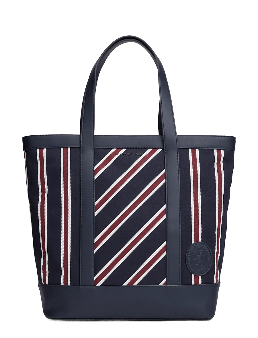 Tommy Hilfiger - TH VARSITY JACQUARD TOTE - rwb jacquard stripe - 1