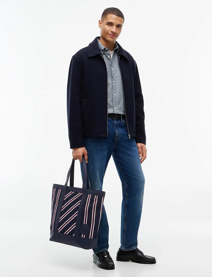 Tommy Hilfiger - TH VARSITY JACQUARD TOTE - rwb jacquard stripe - 0