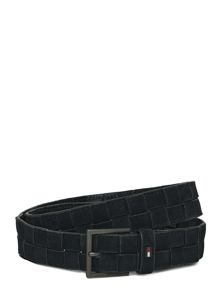 Tommy Hilfiger - HUDSON SUEDE WEAVE 3.5 - braided belts - black - 0