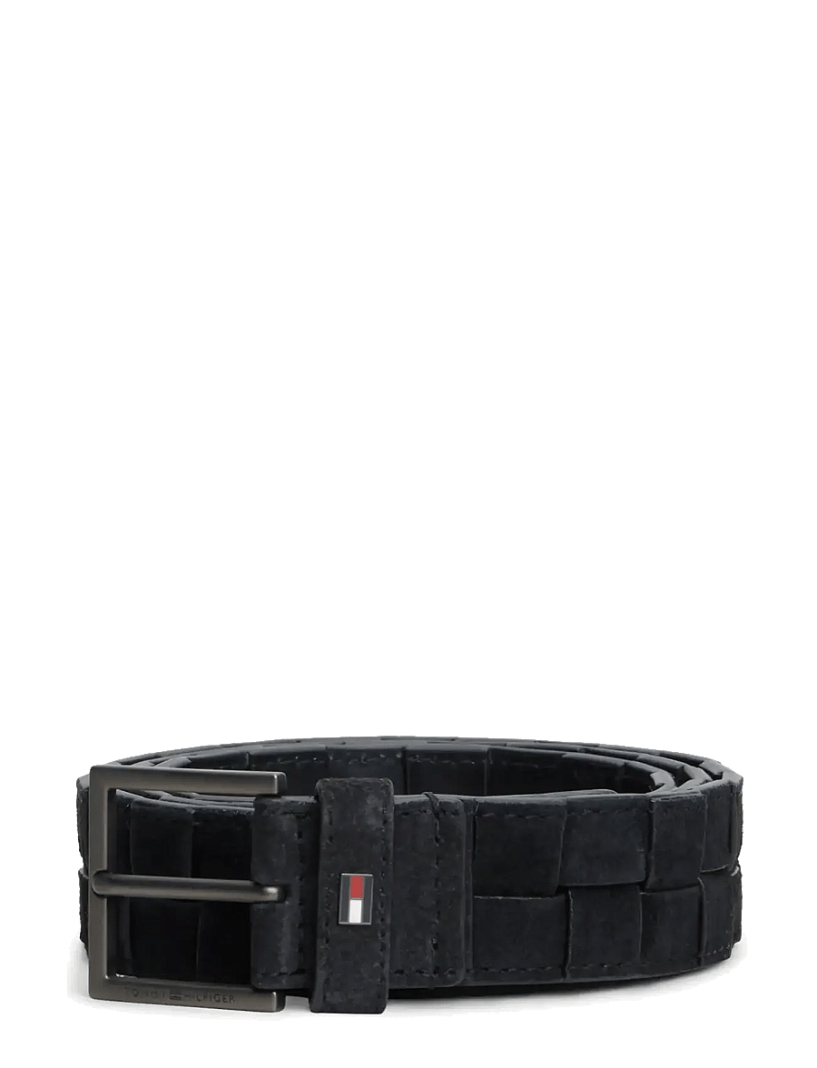 Tommy Hilfiger - HUDSON SUEDE WEAVE 3.5 - braided belts - black - 1