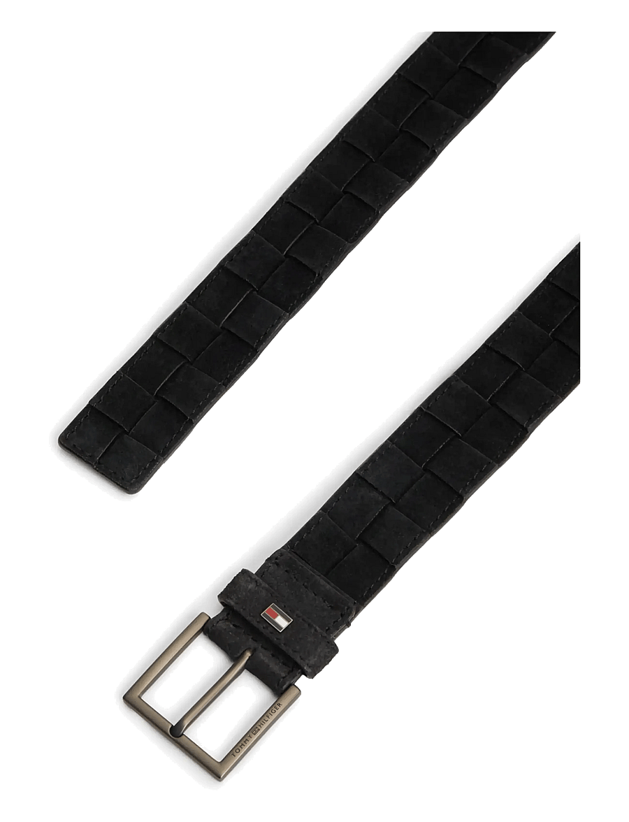 Tommy Hilfiger - HUDSON SUEDE WEAVE 3.5 - braided belts - black - 2