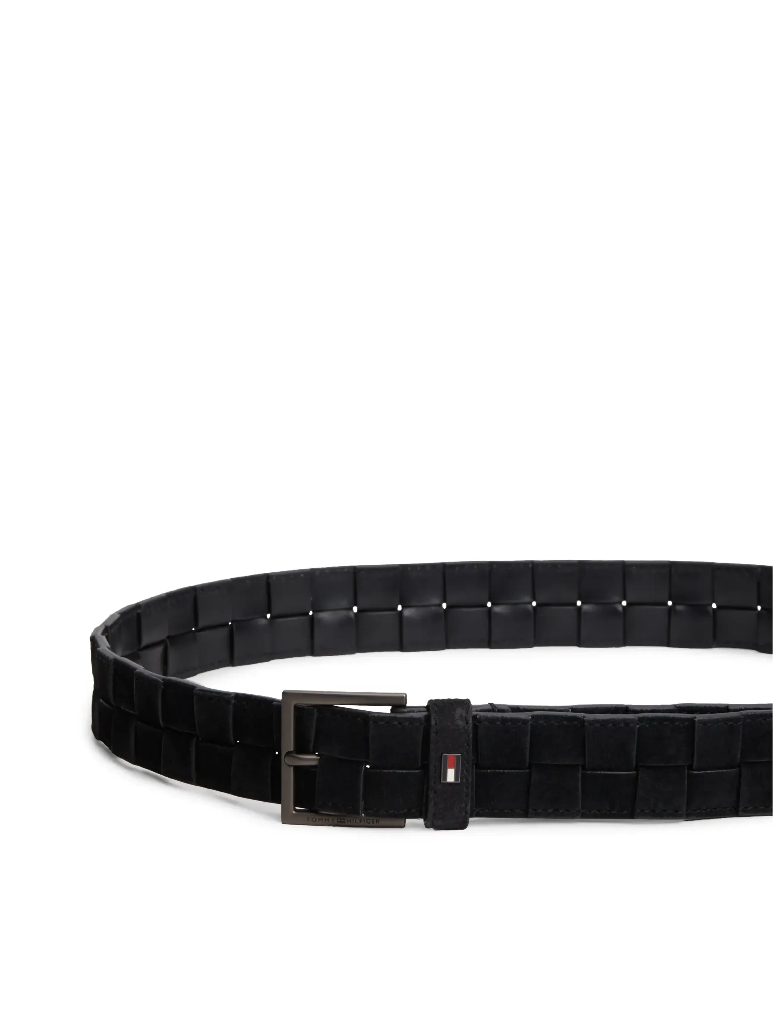 Tommy Hilfiger - HUDSON SUEDE WEAVE 3.5 - braided belts - black - 3