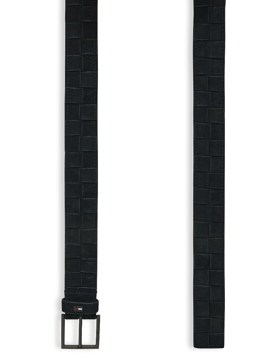 Tommy Hilfiger - HUDSON SUEDE WEAVE 3.5 - braided belts - black - 1