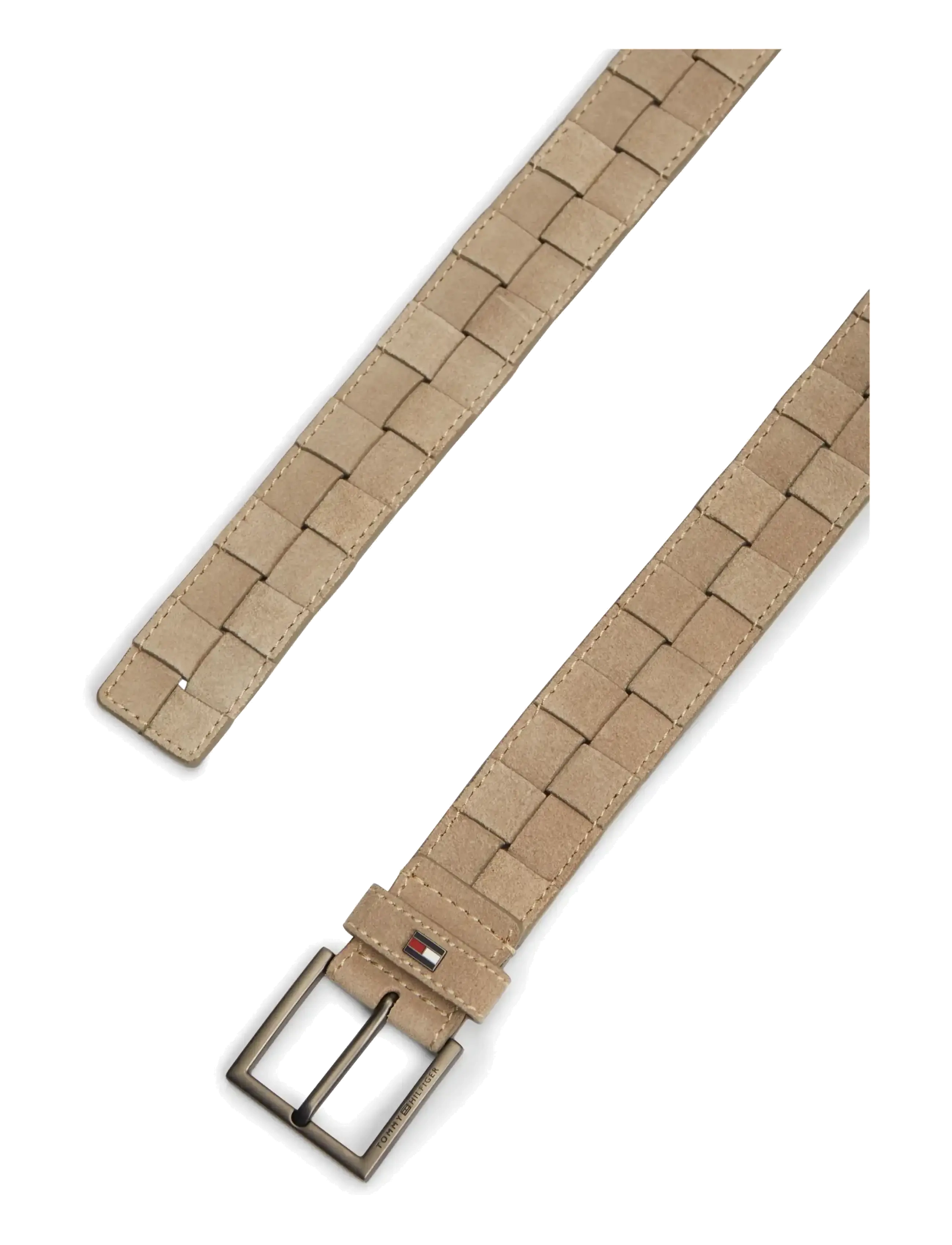 Tommy Hilfiger - HUDSON SUEDE WEAVE 3.5 - punutud vööd - classic stone - 1