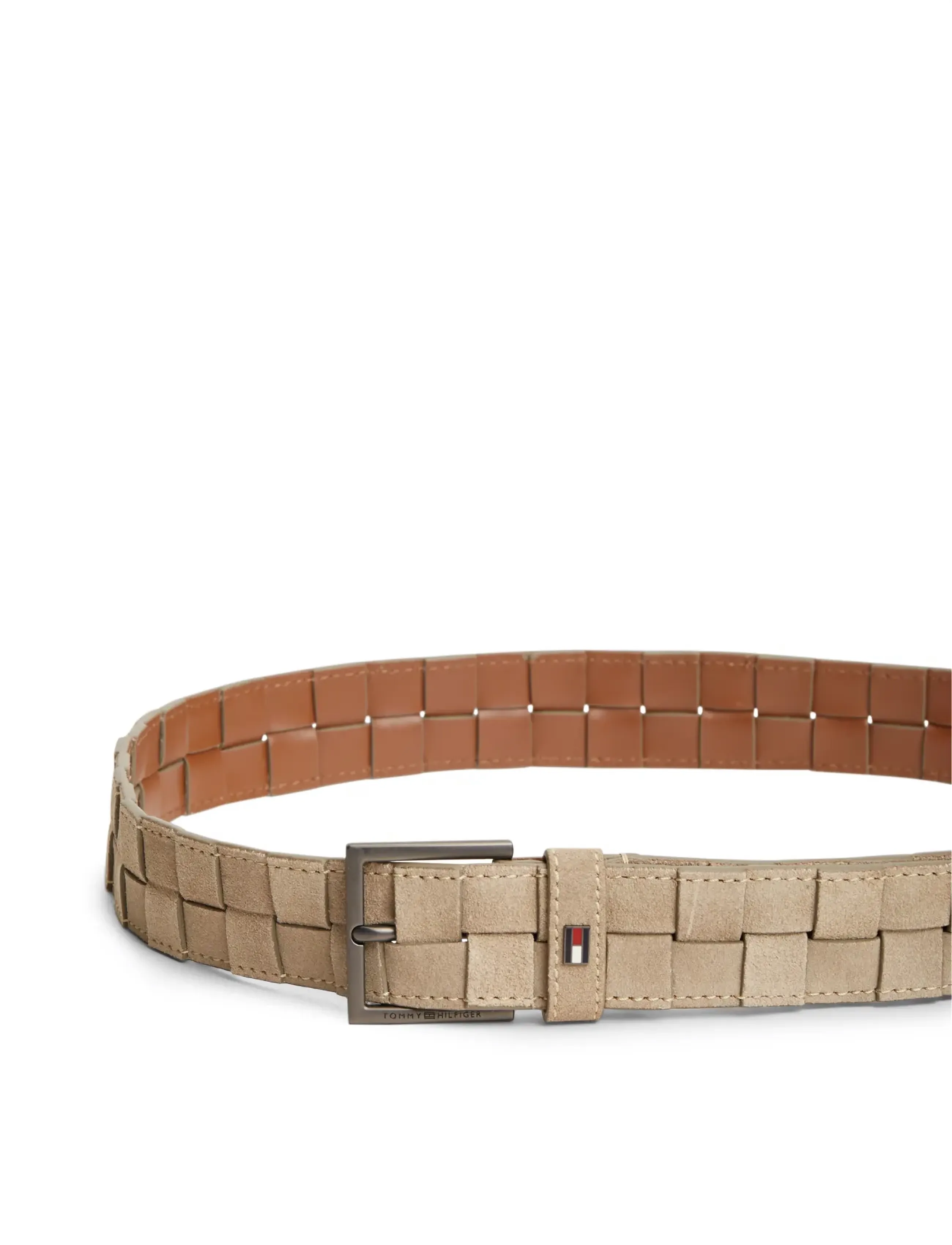 Tommy Hilfiger - HUDSON SUEDE WEAVE 3.5 - punutud vööd - classic stone - 2