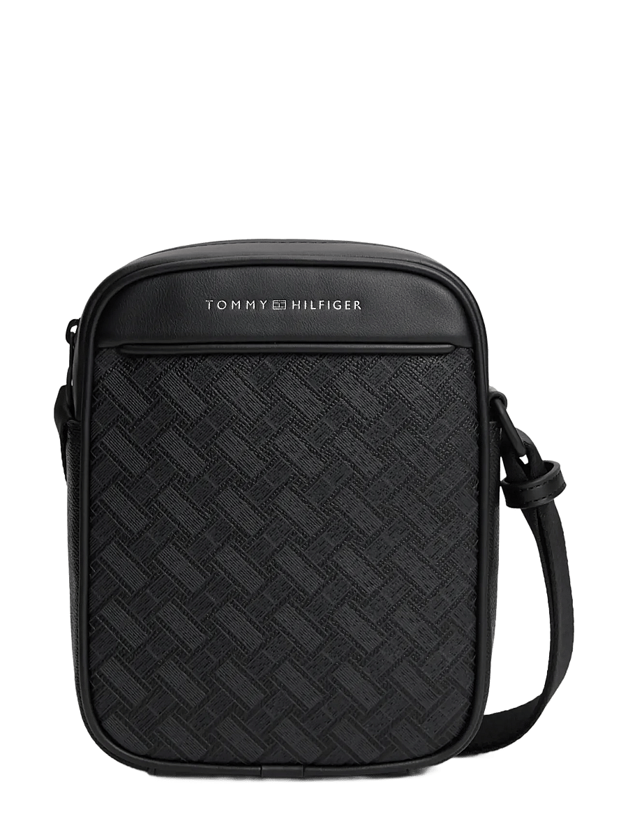 Tommy Hilfiger - TH MODERN MONOGRAM MINI REPORTER - nach anlass kaufen - black - 1