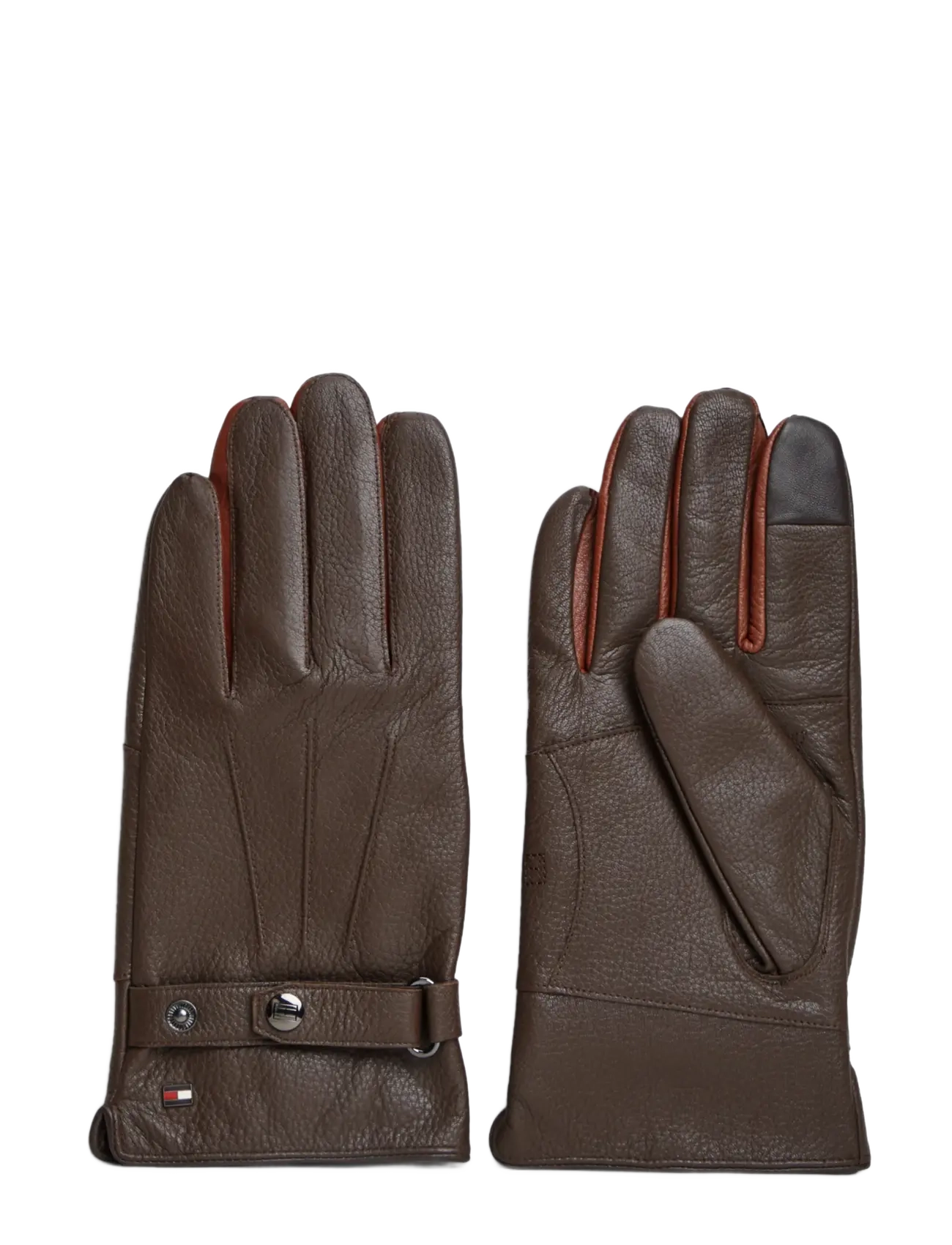 Tommy Hilfiger TH DC PREMIUM LEATHER GLOVES - Inspiration - TESTA DI MORRO   WINTER COGNAC / brown