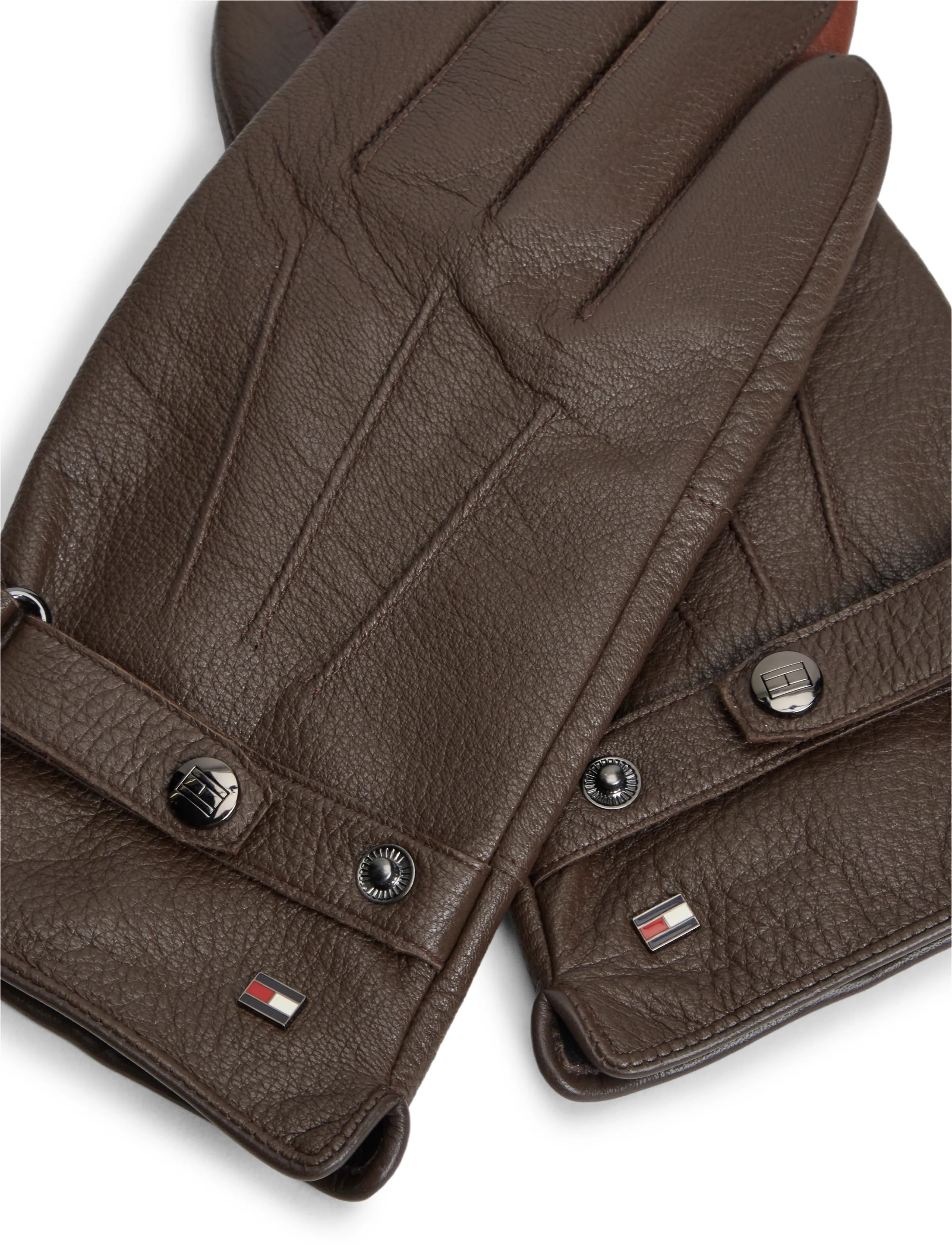 Tommy Hilfiger - TH DC PREMIUM LEATHER GLOVES - testa di morro   winter cognac - 1