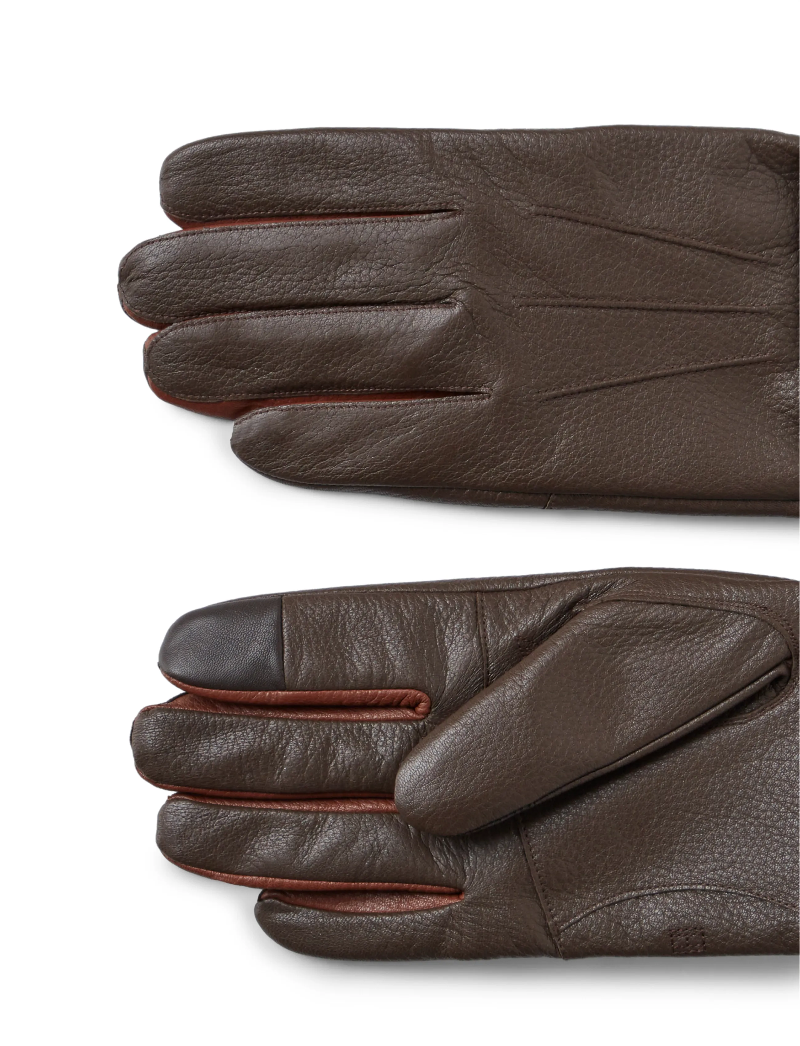 Tommy Hilfiger - TH DC PREMIUM LEATHER GLOVES - testa di morro   winter cognac - 2