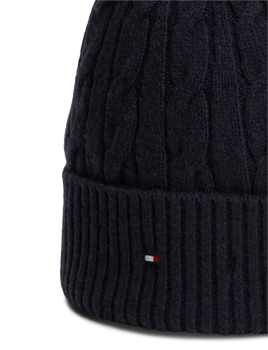 Tommy Hilfiger - TH FLAG CABLE BEANIE - osta olukorra järgi - space blue - 3