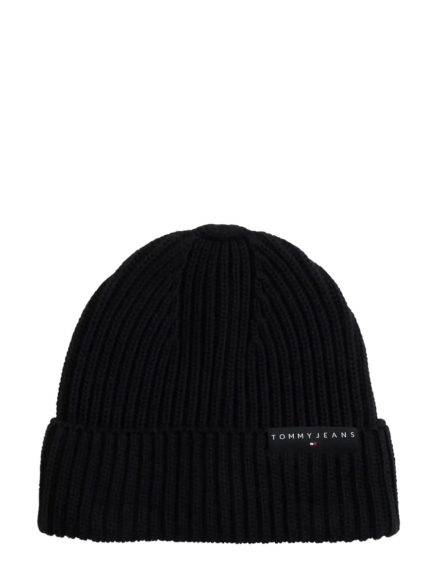Tommy Hilfiger - TJM LINEAR LOGO BEANIE - nach anlass kaufen - black - 0