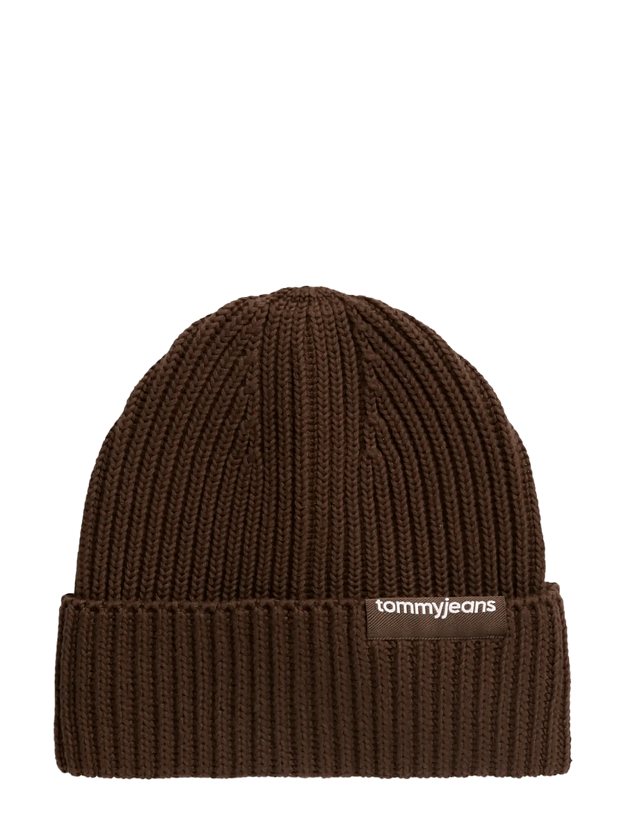 Tommy Hilfiger - TJM LINEAR LOGO BEANIE - nach anlass kaufen - truffle brown - 0