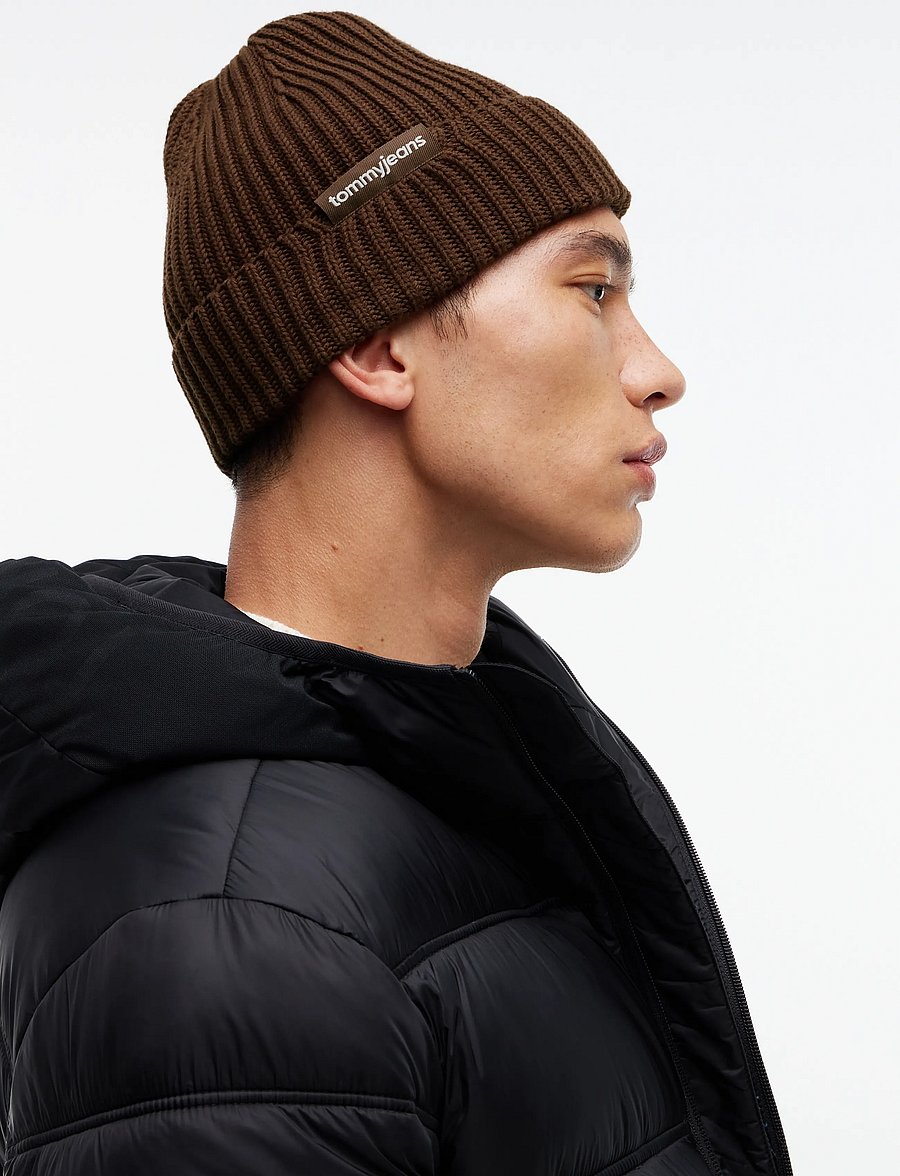 Tommy Hilfiger - TJM LINEAR LOGO BEANIE - nach anlass kaufen - truffle brown - 2