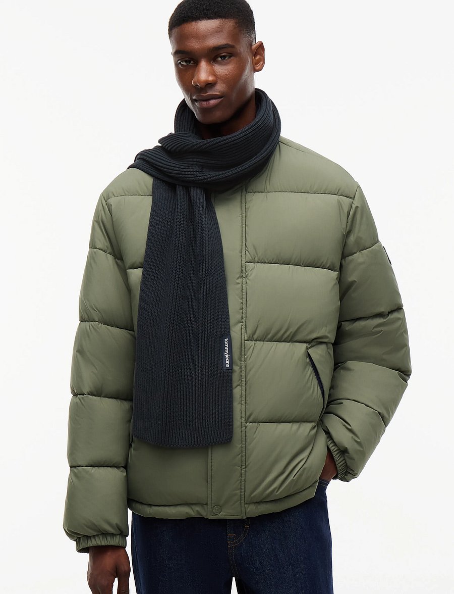 Tommy Hilfiger - TJM LINEAR LOGO SCARF - talvesallid - dark night navy - 0