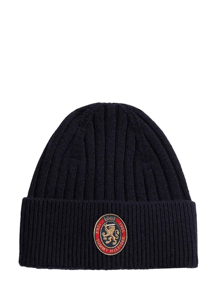 Tommy Hilfiger - TH CREST GIFTING BEANIE - osta olukorra järgi - space blue - 0