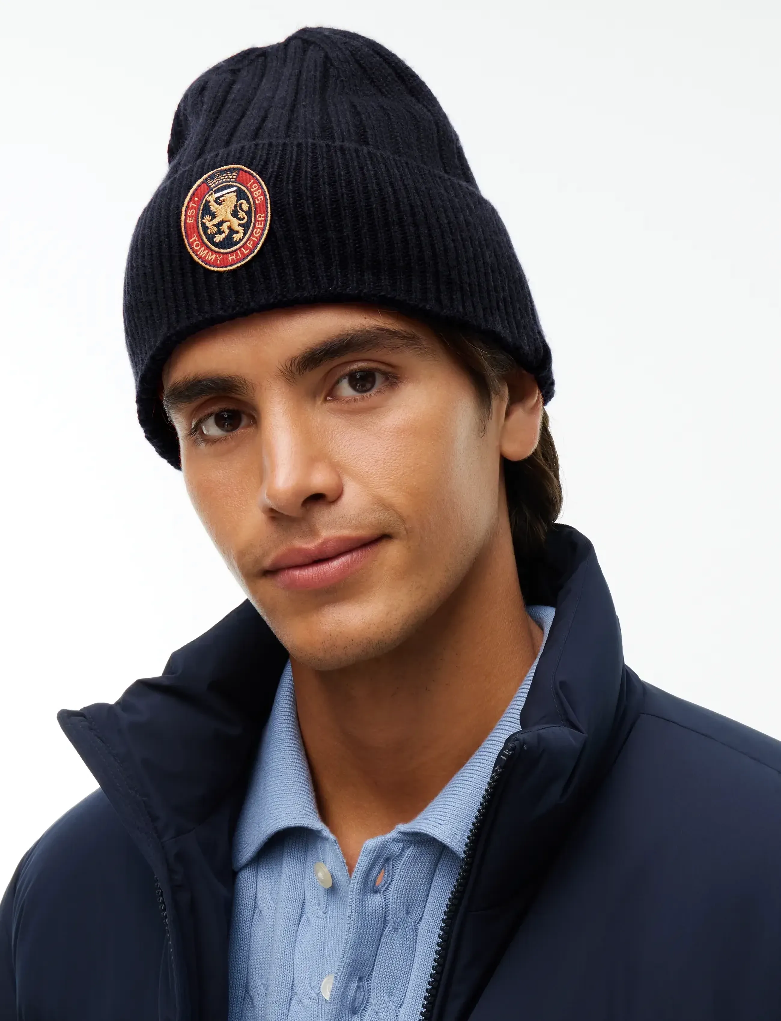 Tommy Hilfiger - TH CREST GIFTING BEANIE - space blue - 2