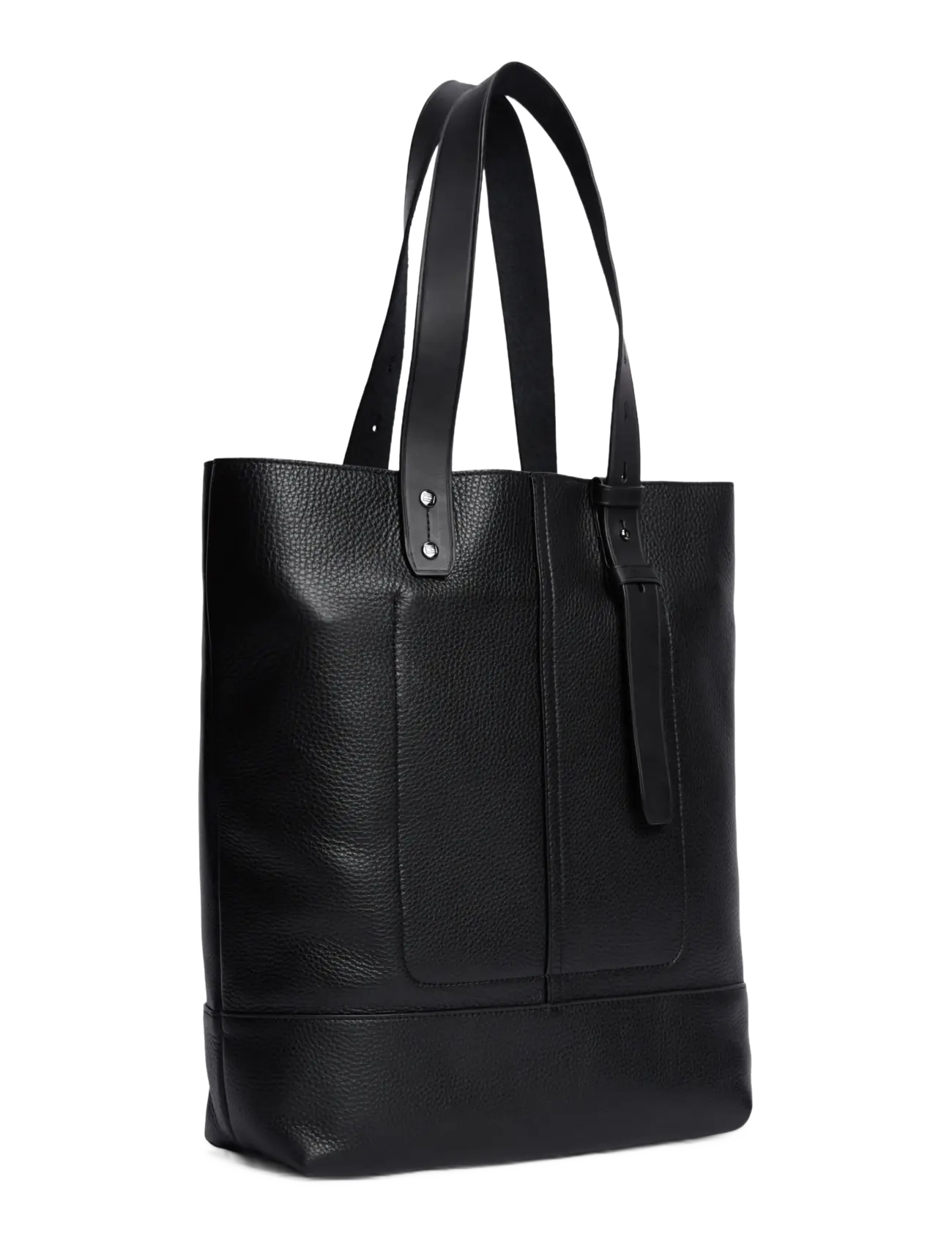 Tommy Hilfiger - RWB STRIPE LEATHER TOTE - black - 2