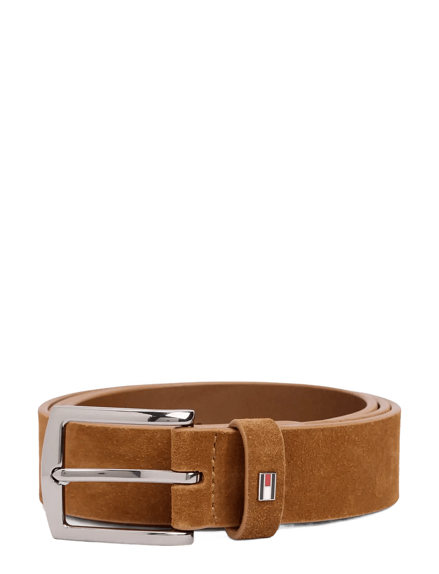 Tommy Hilfiger - DENTON 3.5 SUEDE - klassikalised vööd - cognac - 0