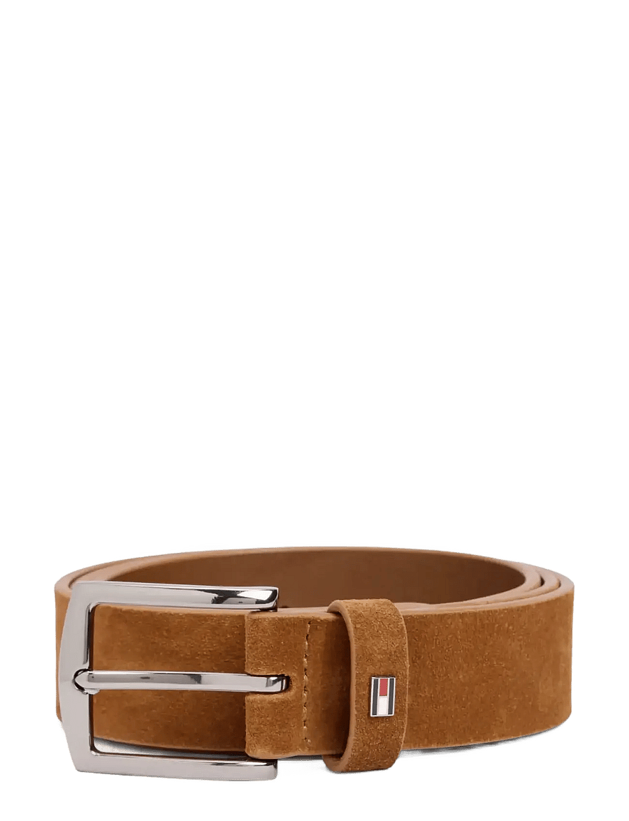 Tommy Hilfiger - DENTON 3.5 SUEDE - klassische gürtel - cognac - 1