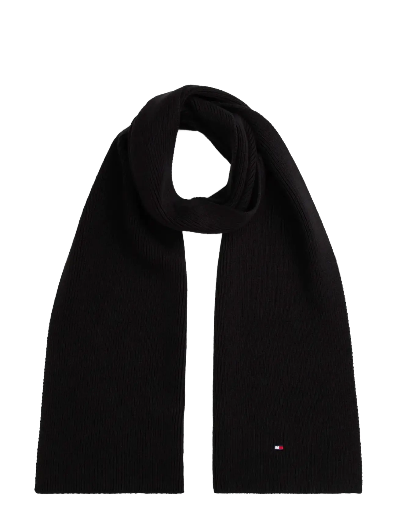 Tommy Hilfiger SMALL FLAG SCARF - Aksessuaarid - BLACK / black