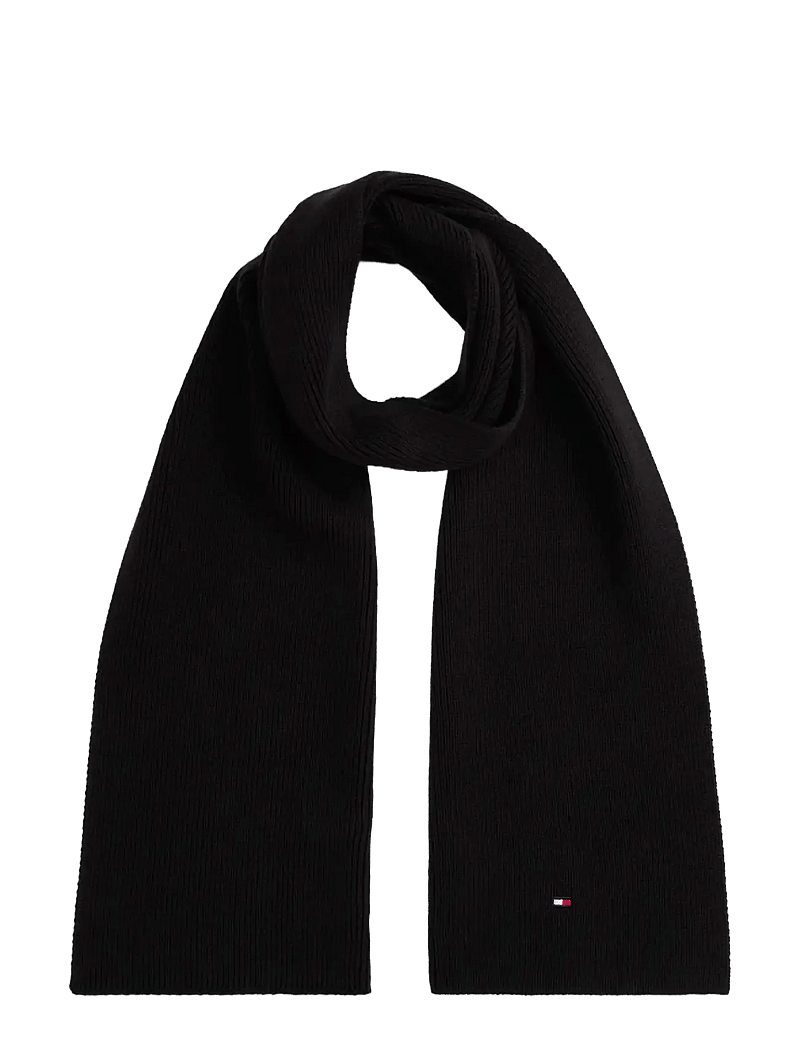 Tommy Hilfiger - SMALL FLAG SCARF - talveaksessuaarid - black - 1