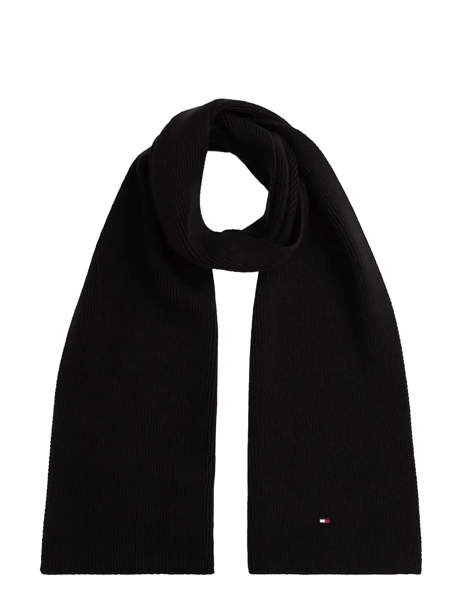 Tommy Hilfiger - SMALL FLAG SCARF - winter accessories - black - 1