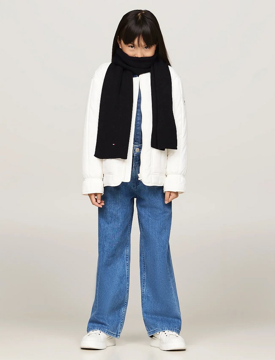 Tommy Hilfiger - SMALL FLAG SCARF - winter accessories - black - 3