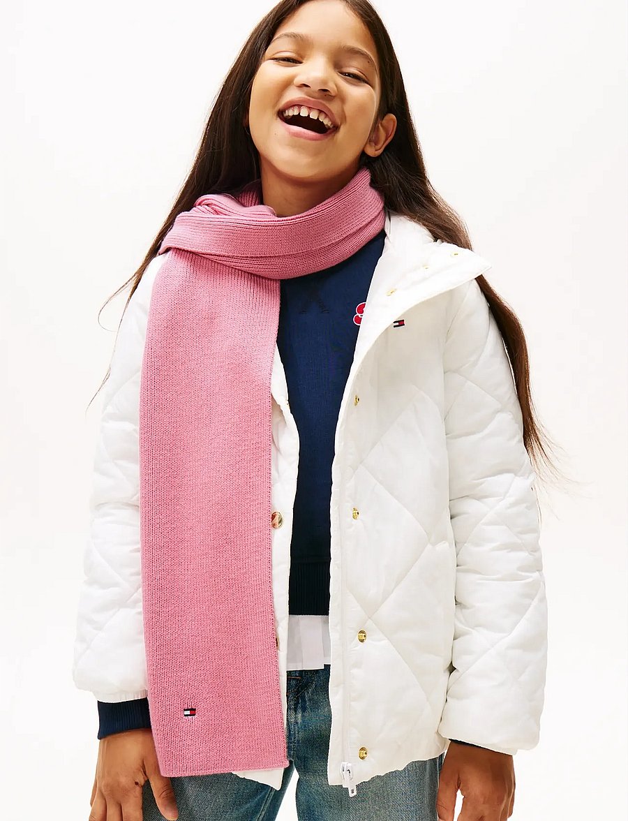Tommy Hilfiger - SMALL FLAG SCARF - halsdukar - mystic pink - 3