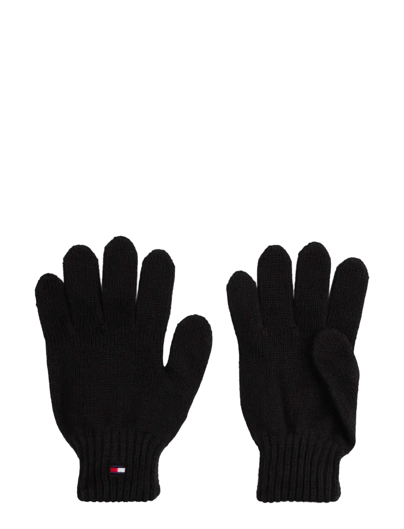 Tommy Hilfiger SMALL FLAG GLOVES - Aksessuaarid - BLACK / black