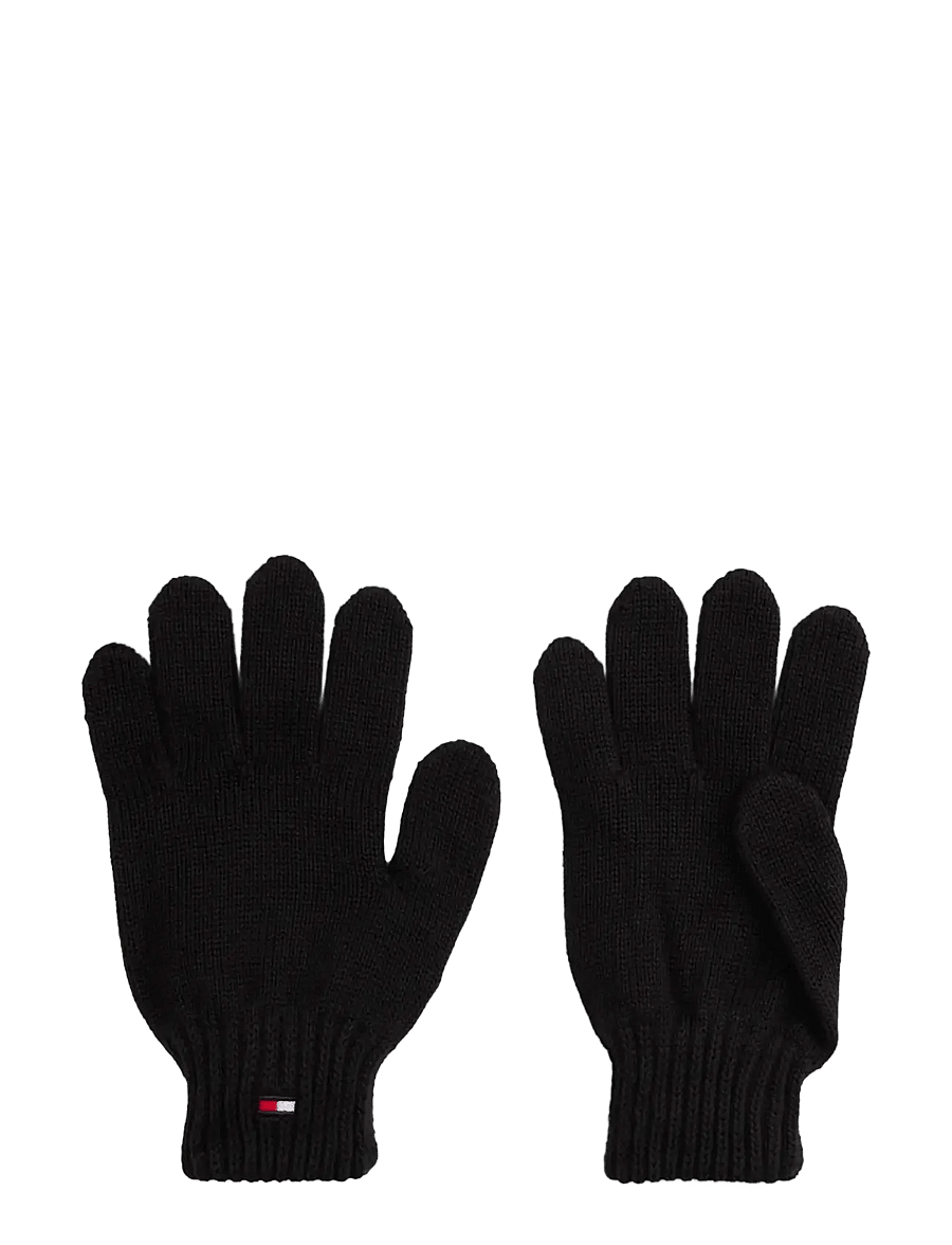 Tommy Hilfiger - SMALL FLAG GLOVES - hansker - black - 0