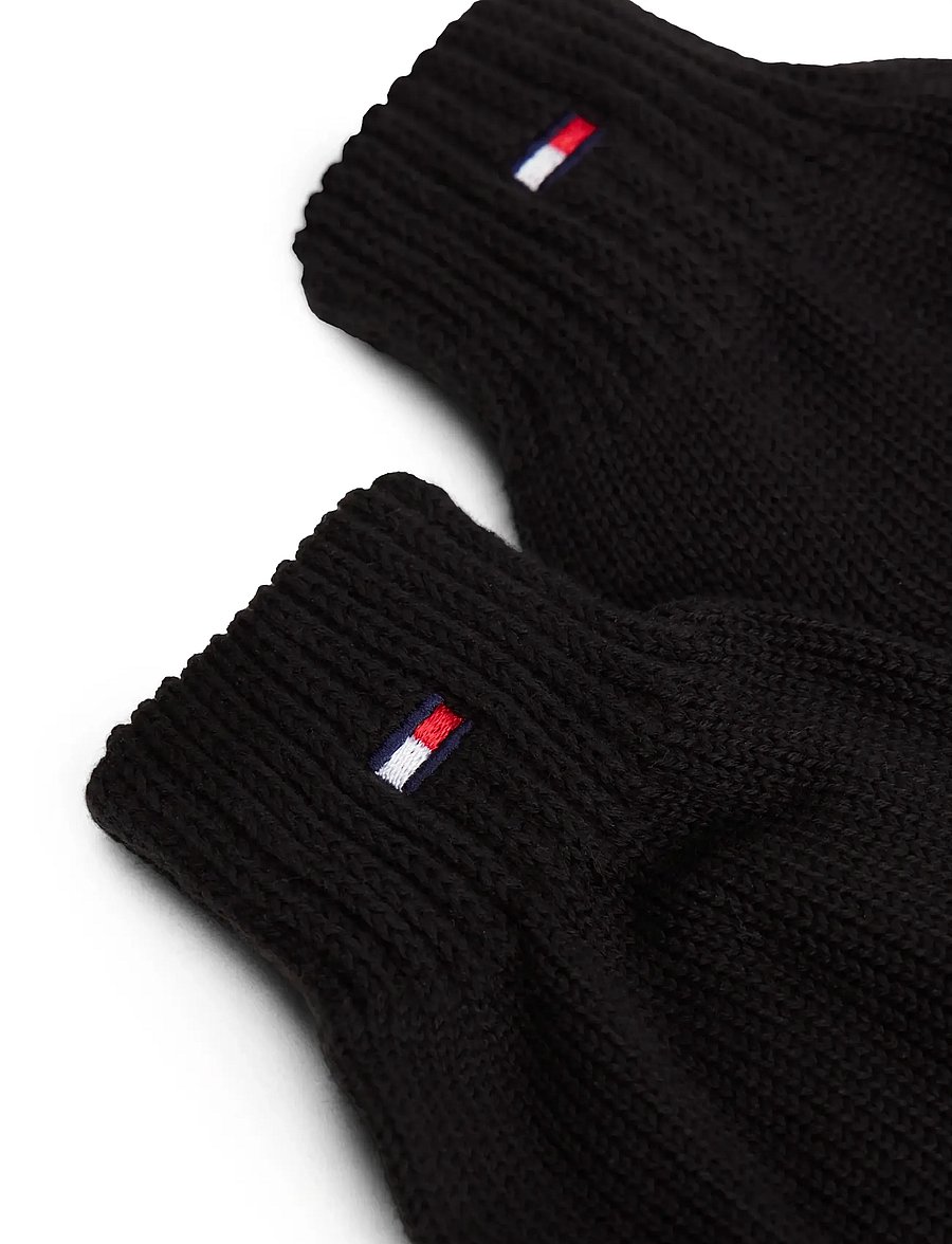 Tommy Hilfiger - SMALL FLAG GLOVES - hansker - black - 1
