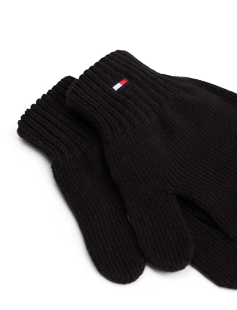 Tommy Hilfiger - SMALL FLAG GLOVES - hansker - black - 2