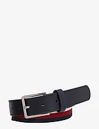 ELASTICATED LEATHER BELT - SPACE BLUE CORPORATE