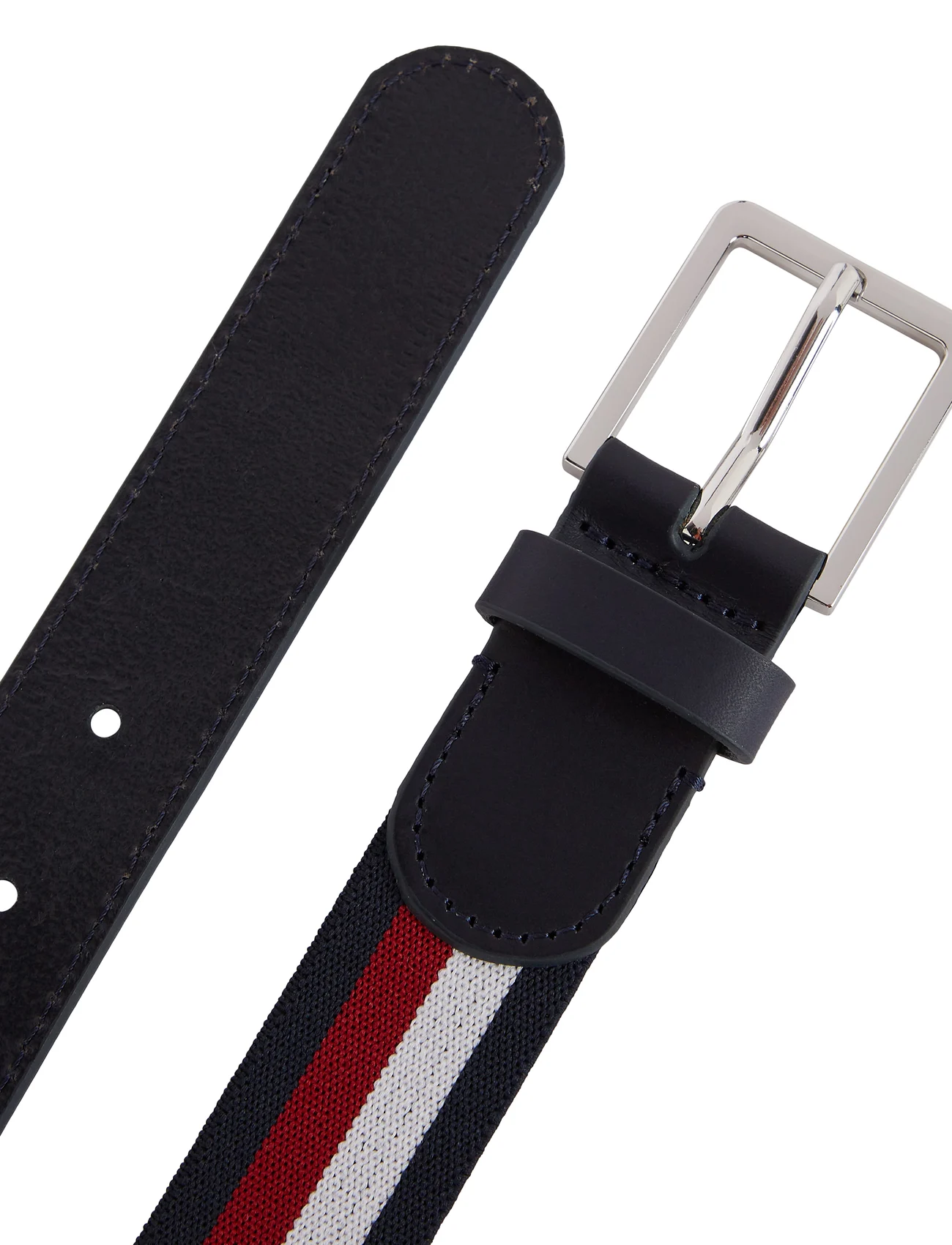 Tommy Hilfiger - ELASTICATED LEATHER BELT - paski - space blue corporate - 1