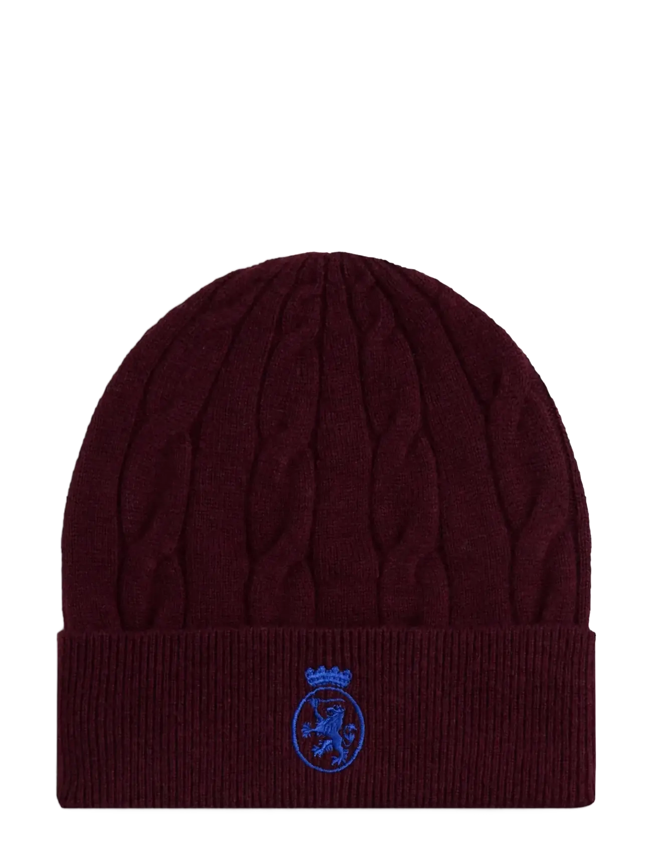 Tommy Hilfiger TH CREST KNIT BEANIE - Mützen - DEEP BURGUNDY / burgundy