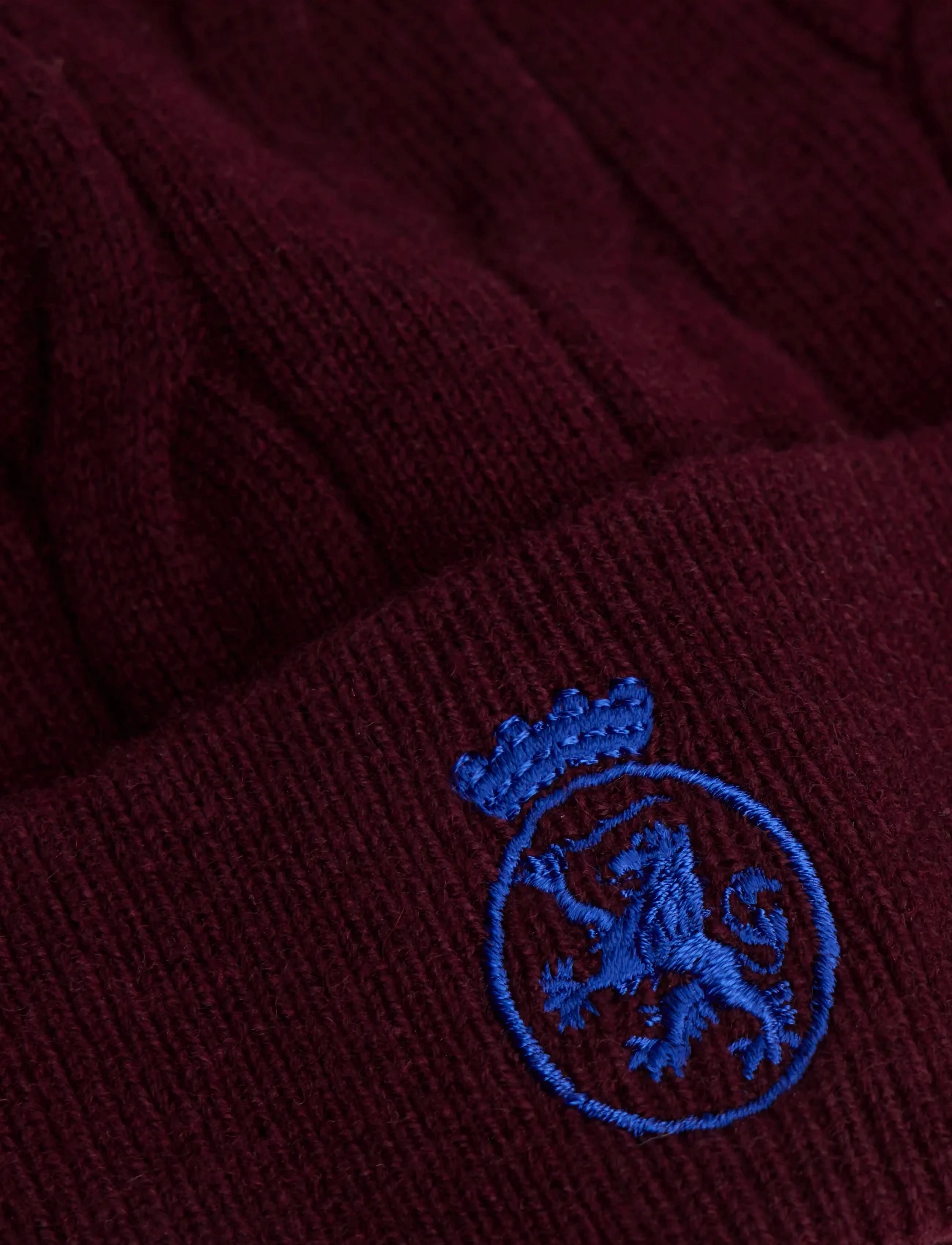 Tommy Hilfiger - TH CREST KNIT BEANIE - aksesuarai - deep burgundy - 4