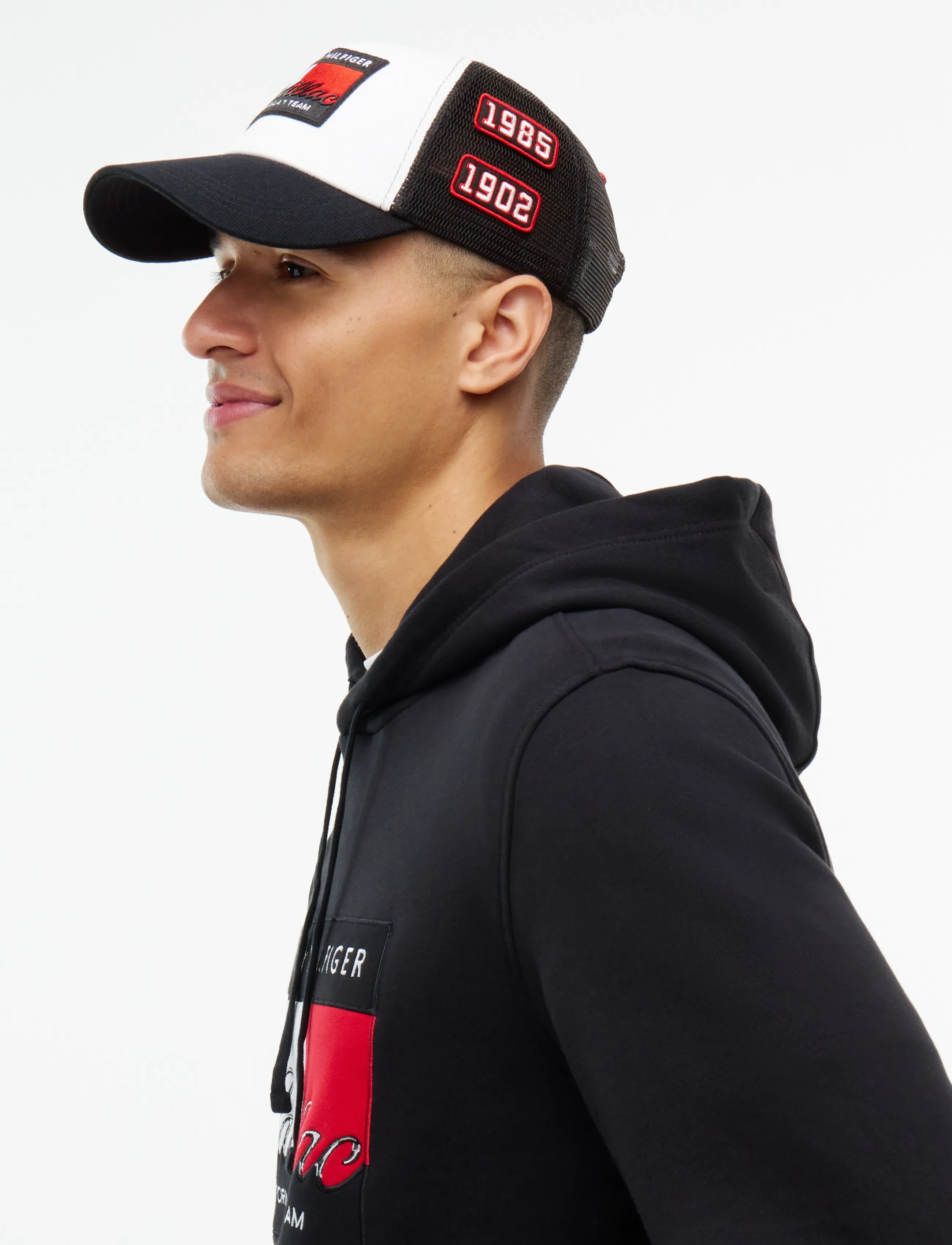 Tommy Hilfiger TH X CF1 FLAG TRUCKER CAP - Nach Anlass kaufen - WHITE   BLACK / black