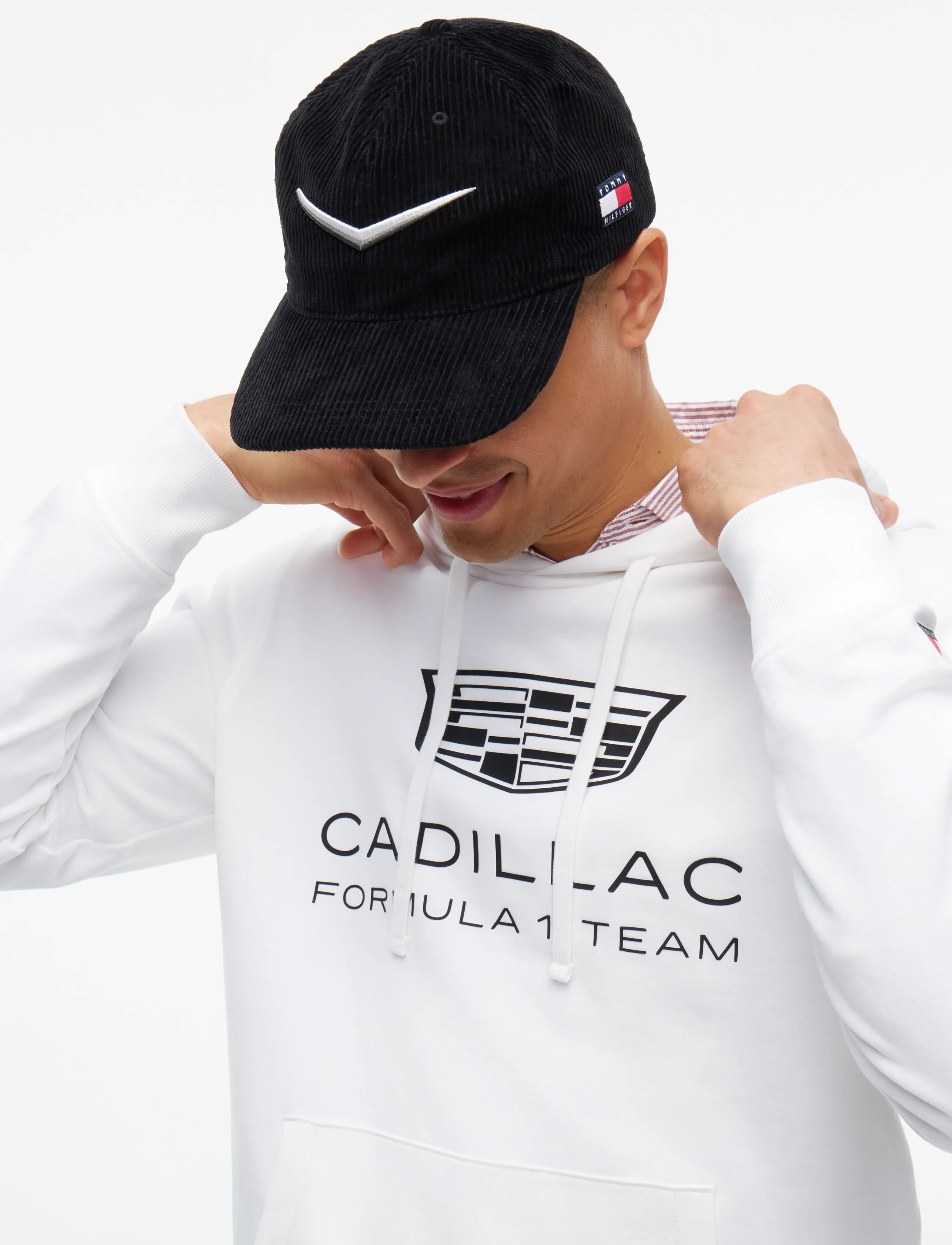 Tommy Hilfiger - TH X CF1 CHEVRON CORD CAP - kappen - black - 2