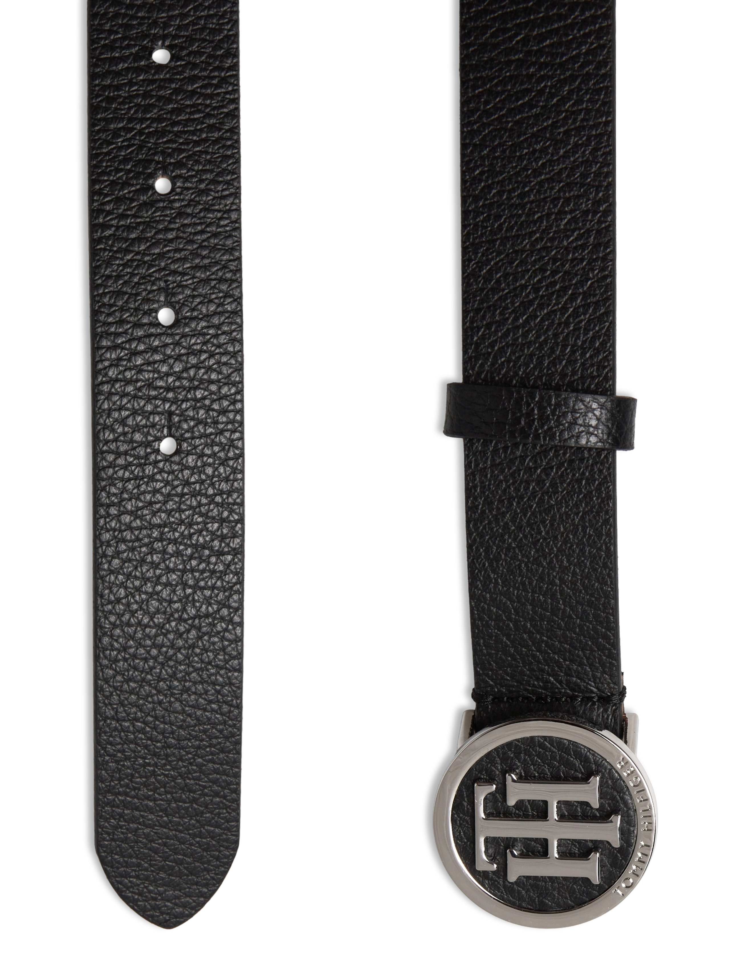 Tommy Hilfiger - TH ROUND BUCKLE BELT 3.0 - black - 1