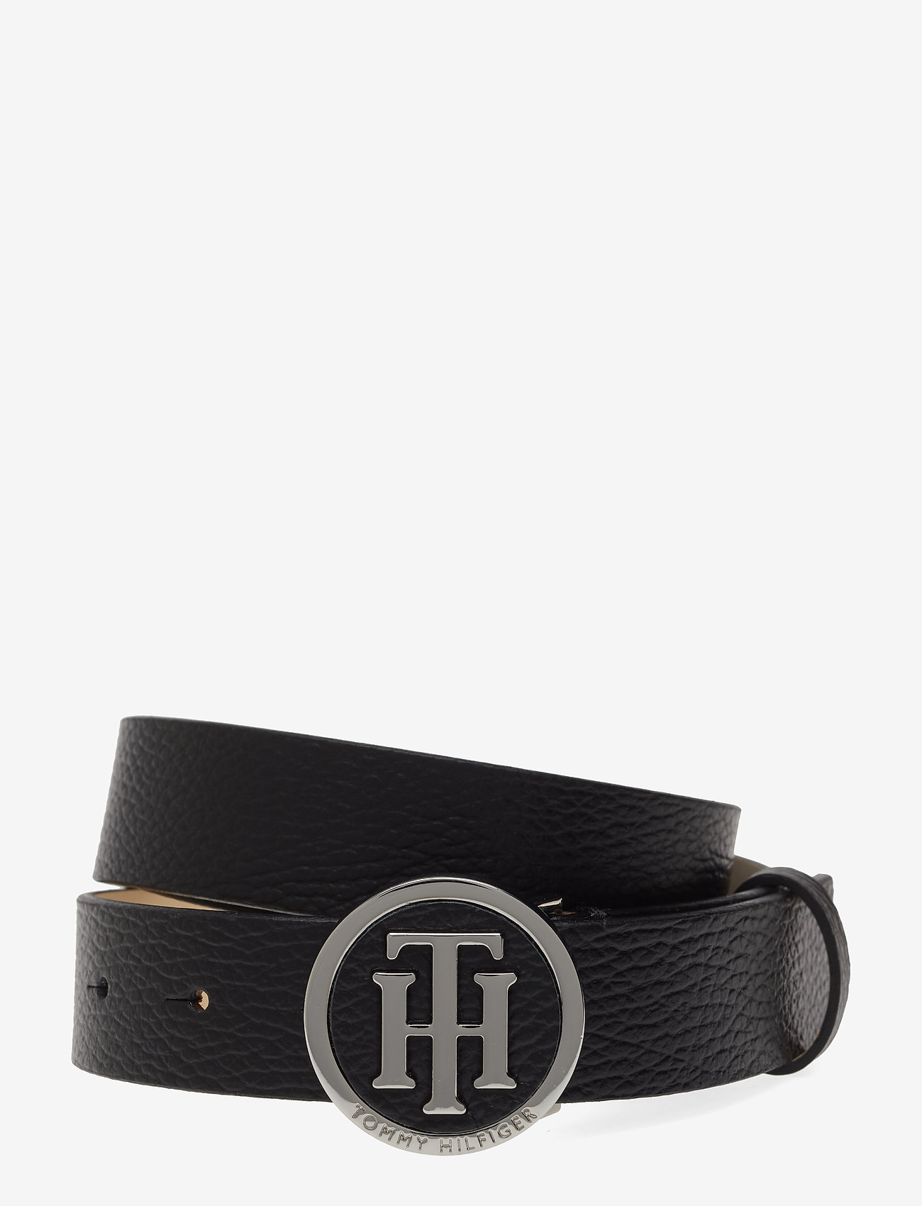 Tommy Hilfiger - TH ROUND BUCKLE BELT - black - 0