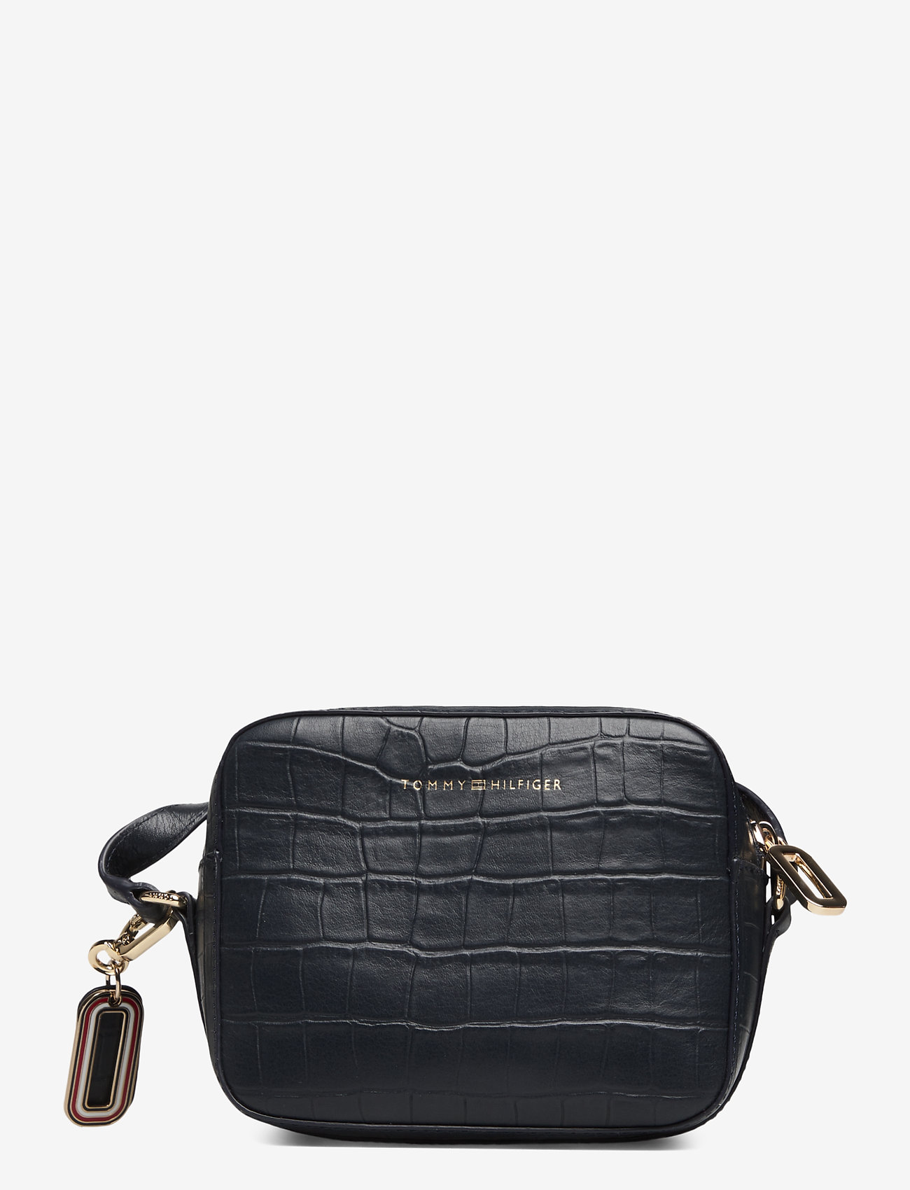 Tommy Hilfiger - CANVAS MIX CAMERA BAG CROCO - sky captain - 1