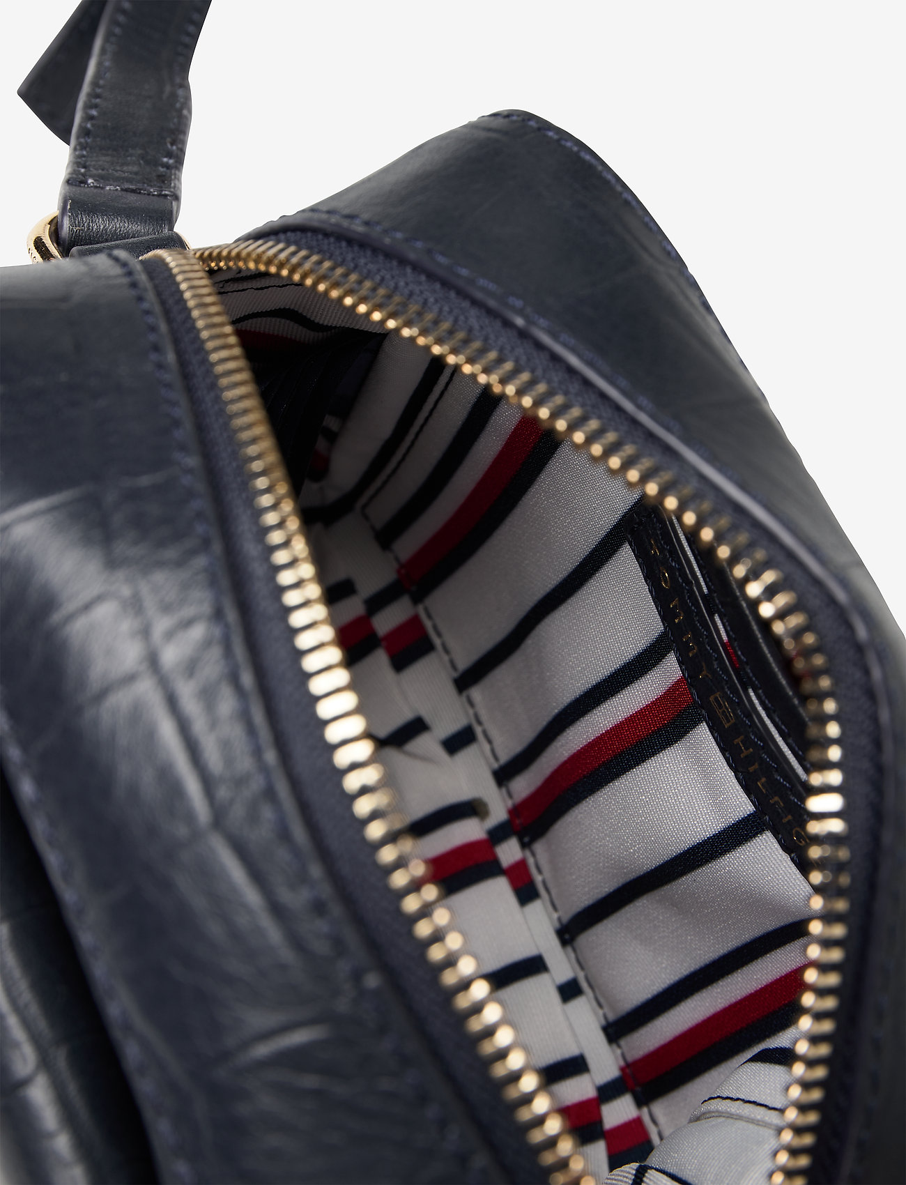 Tommy Hilfiger - CANVAS MIX CAMERA BAG CROCO - sky captain - 3