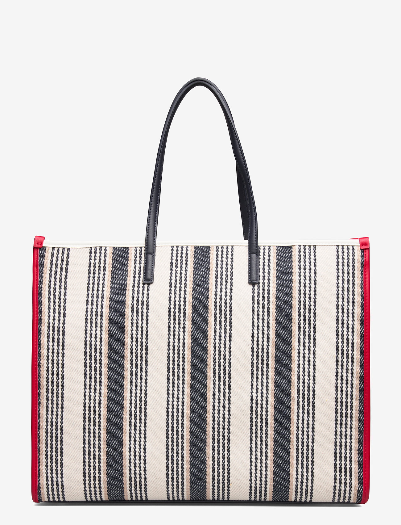 Tommy Hilfiger - TOMMY BEACH BAG STRI - black / white mix - 1