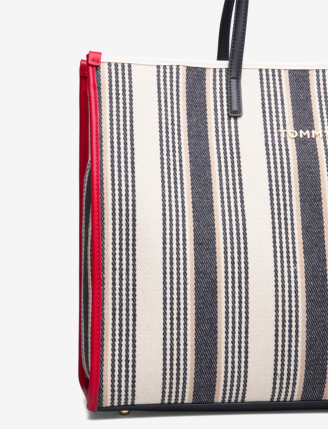 Tommy Hilfiger - TOMMY BEACH BAG STRI - black / white mix - 3
