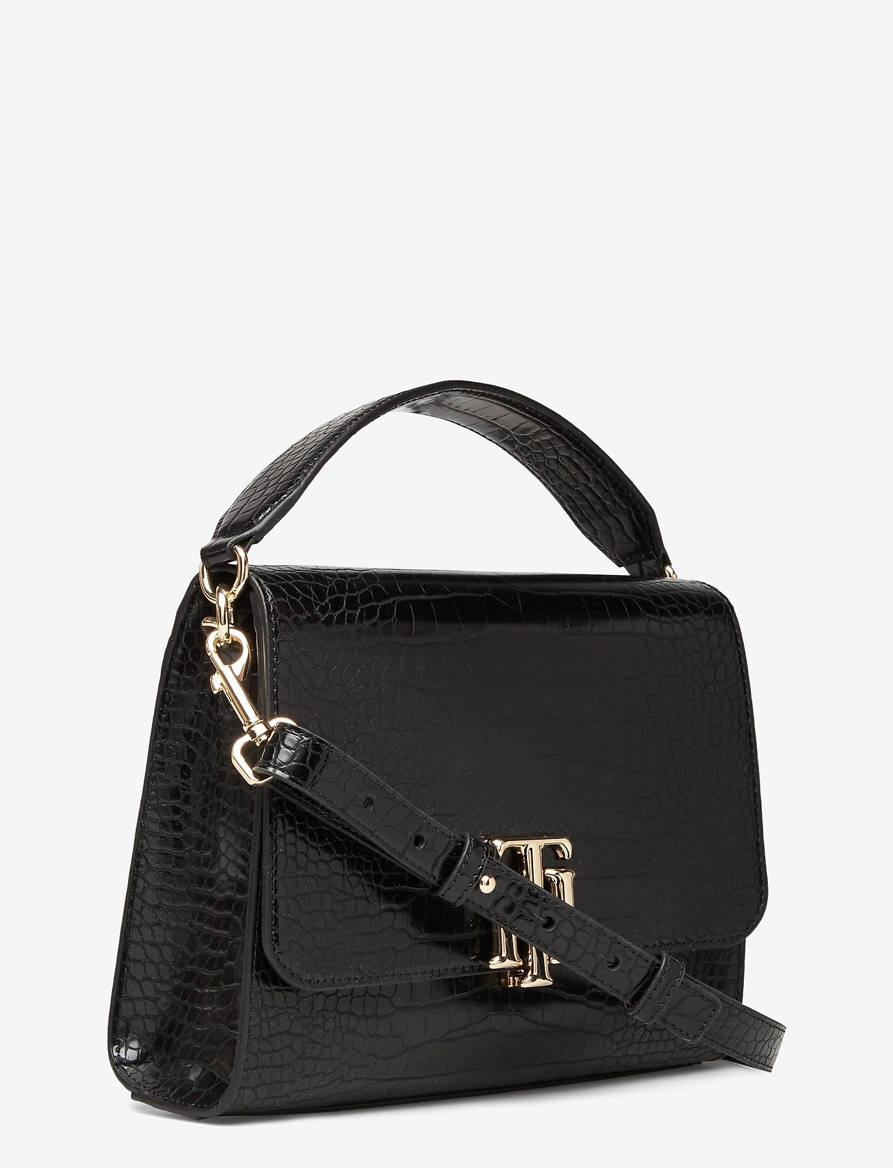 Tommy Hilfiger - TH LOCK SATCHEL CROCO - black croco - 2